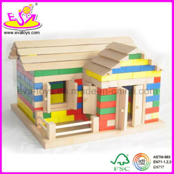 2014 New Kids Wooden Block House Toy, Popular Children Block House Toy and Hot Sale Colorful Wooden Block House Toy Wj276319